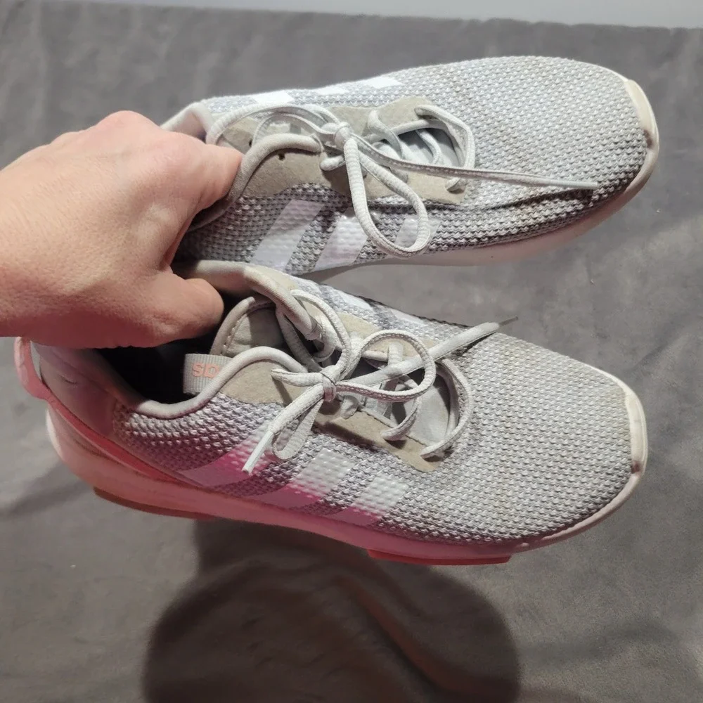 Adidas Racer TR21 Womens Running Shoes Halo Silver Pink GZ5250 Size 5‎